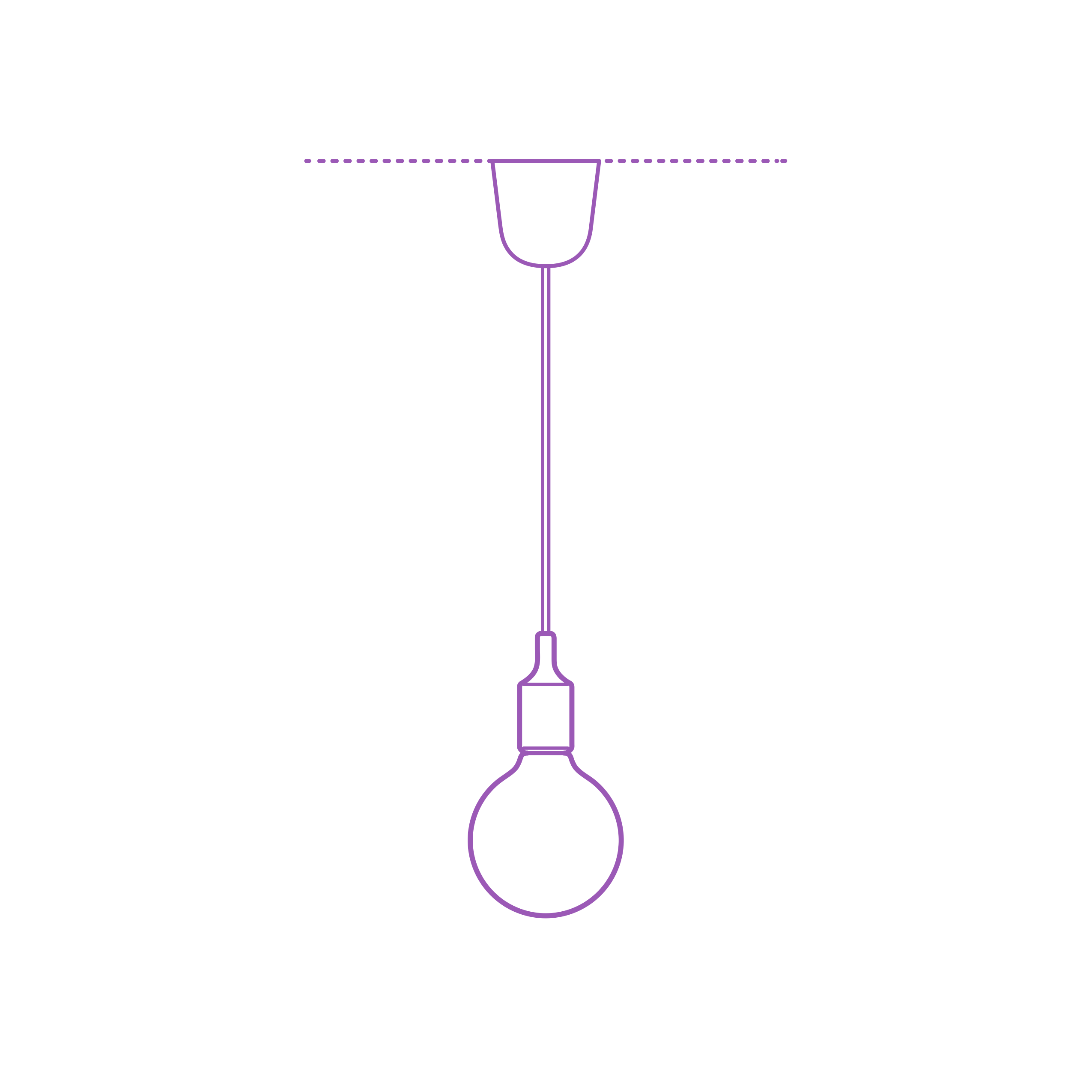 Fixtures Pendant Lights E27 Pendant Light Outline Svg File Free Vectors